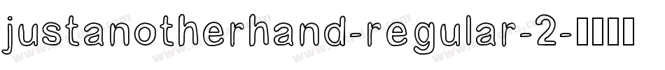 justanotherhand-regular-2字体转换