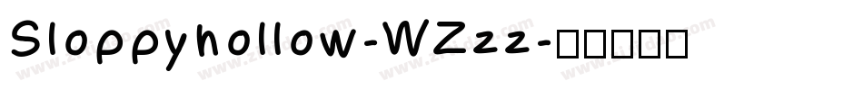 Sloppyhollow-WZzz字体转换