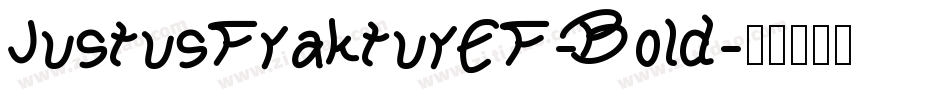 JustusFrakturEF-Bold字体转换