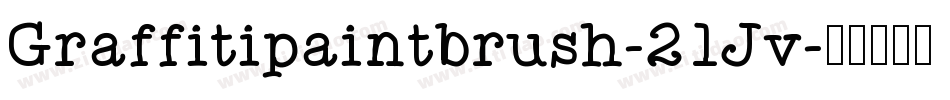 Graffitipaintbrush-21Jv字体转换