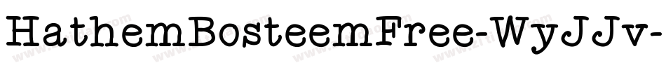 HathemBosteemFree-WyJJv字体转换