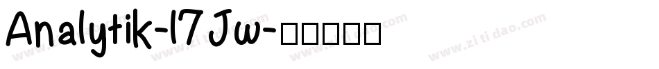 Analytik-l7Jw字体转换