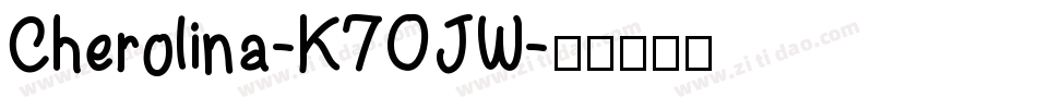 Cherolina-K70JW字体转换