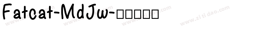 Fatcat-MdJw字体转换