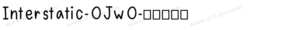 Interstatic-OJwO字体转换