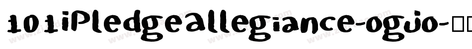 101IPledgeAllegiance-ogJo字体转换