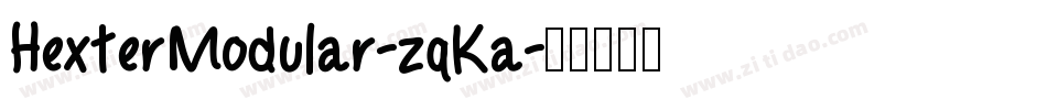 HexterModular-zqKa字体转换