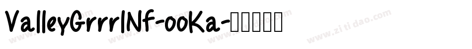 ValleyGrrrlNf-ooKa字体转换