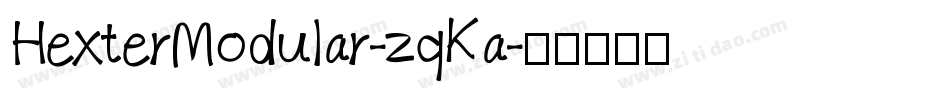HexterModular-zqKa字体转换