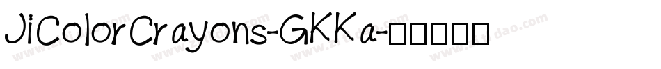 JiColorCrayons-GKKa字体转换
