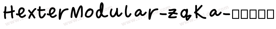 HexterModular-zqKa字体转换
