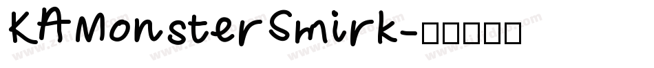 KAMonsterSmirk字体转换