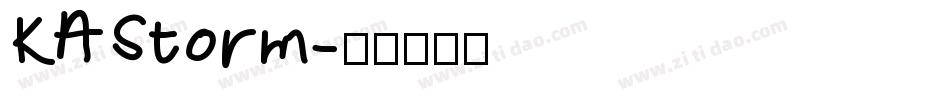 KAStorm字体转换