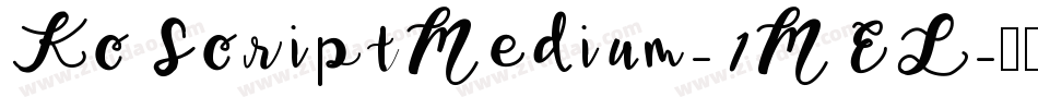 KcScriptMedium-1MEL字体转换