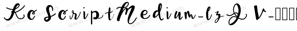 KcScriptMedium-lzJV字体转换
