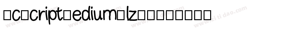 KcScriptMedium-lzJV字体转换