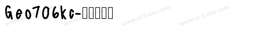 Geo706kc字体转换