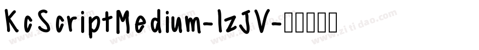 KcScriptMedium-lzJV字体转换