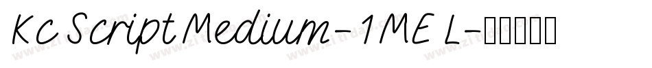 KcScriptMedium-1MEL字体转换