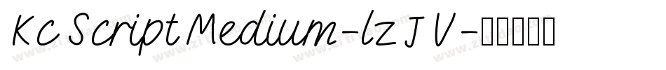 KcScriptMedium-lzJV字体转换