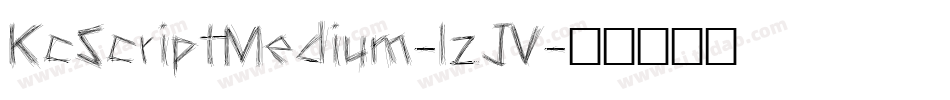 KcScriptMedium-lzJV字体转换
