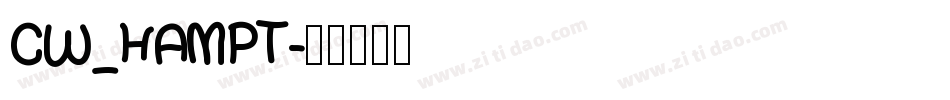 CW_HAMPT字体转换