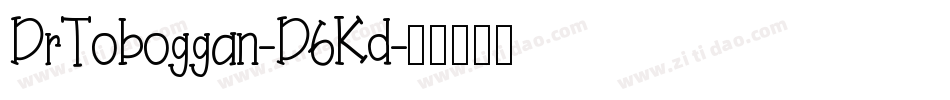 DrToboggan-D6Kd字体转换