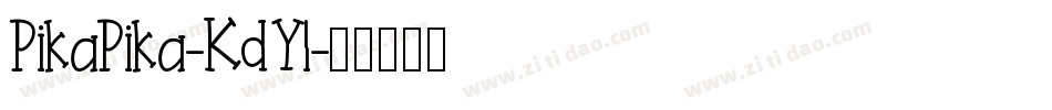 PikaPika-KdYl字体转换