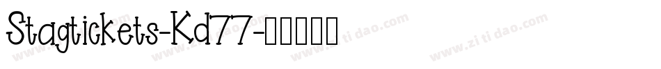 Stagtickets-Kd77字体转换