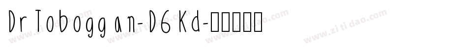 DrToboggan-D6Kd字体转换