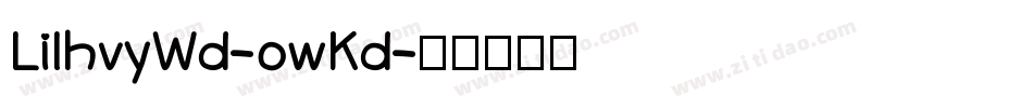 LilhvyWd-owKd字体转换
