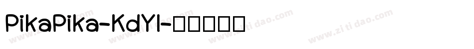PikaPika-KdYl字体转换