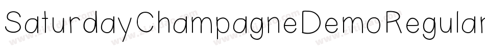 SaturdayChampagneDemoRegular-8KdD字体转换