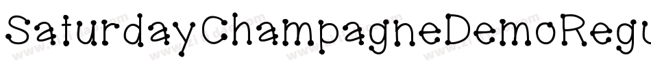 SaturdayChampagneDemoRegular-8KdD字体转换