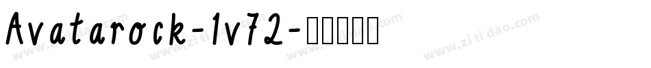 Avatarock-1v72字体转换