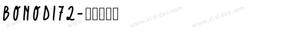 BONODI72字体转换