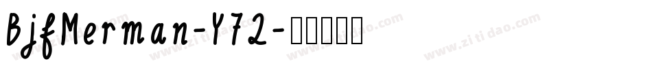 BjfMerman-Y72字体转换
