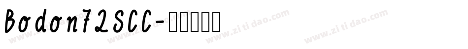 Bodon72SCC字体转换