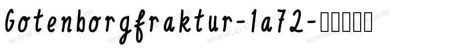 Gotenborgfraktur-1a72字体转换