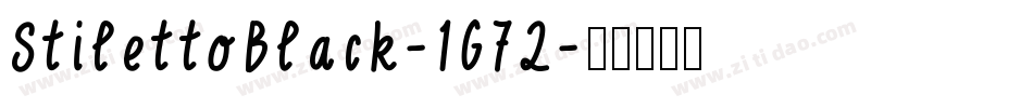 StilettoBlack-1G72字体转换