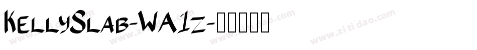 KellySlab-WA1z字体转换
