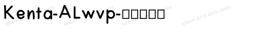Kenta-ALwvp字体转换