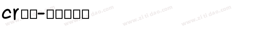 cr字体字体转换