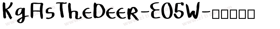 KgAsTheDeer-EO5W字体转换