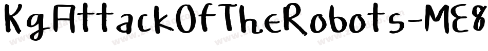 KgAttackOfTheRobots-ME8x字体转换