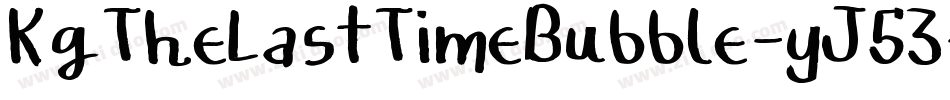 KgTheLastTimeBubble-yJ53字体转换