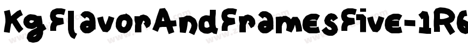 KgFlavorAndFramesFive-1R6Z字体转换