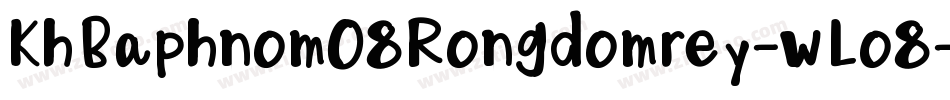 KhBaphnom08Rongdomrey-wLo8字体转换