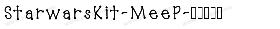 StarwarsKit-MeeP字体转换