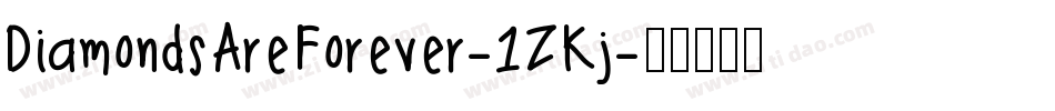 DiamondsAreForever-1ZKj字体转换